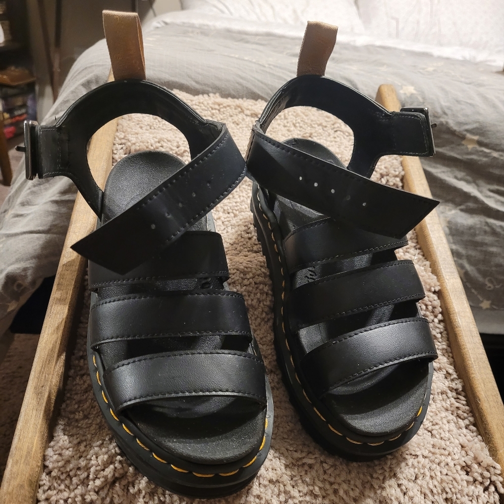 Dr. Martens Black Sandals